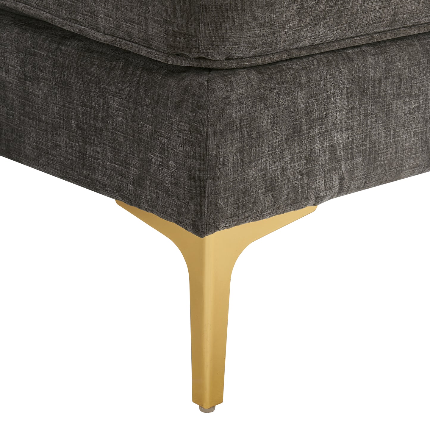 Three-Seat Simple And Stylish Indoor Modular Sofa Dark Gray
