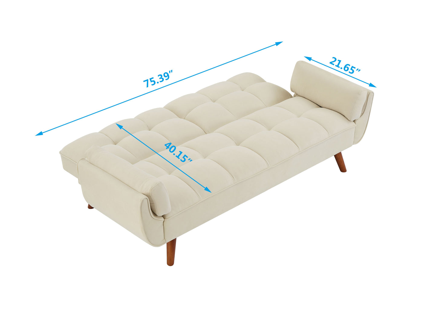 New Design Linen Sofa Furniture Adjustable Backrest Easily Assembled Reclinerst-BEIGE