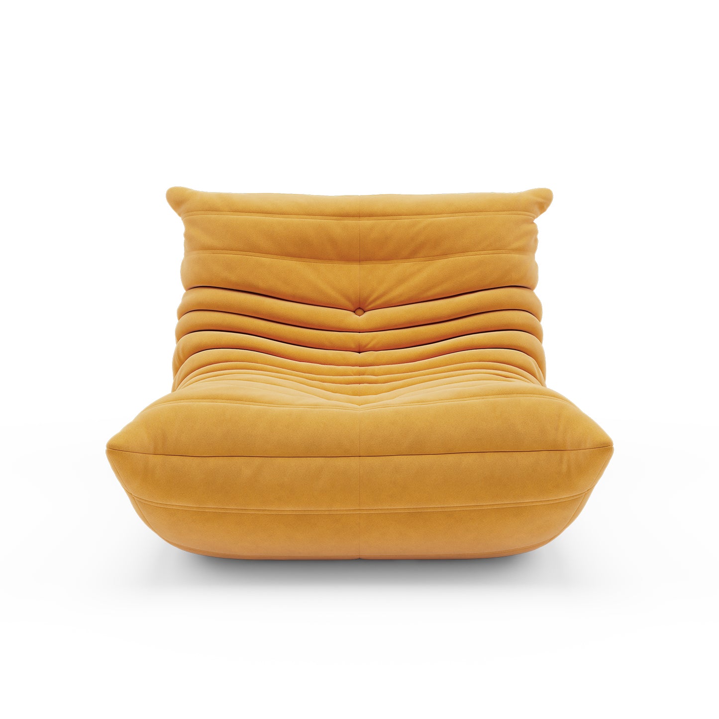 Armless Bean Bag Chair & Lounger Fireside Chair, Mid Century Foam Chair