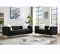 Beige, 2+3 Seat Sofa Set, Velvet Crystal Buckle Upholstery Sofa, Crystal Feet, Removable Cushion, Four Plush Pillow