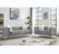 Beige, 2+3 Seat Sofa Set, Velvet Crystal Buckle Upholstery Sofa, Crystal Feet, Removable Cushion, Four Plush Pillow