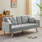 Multi-functional linen sofa bed-Beige