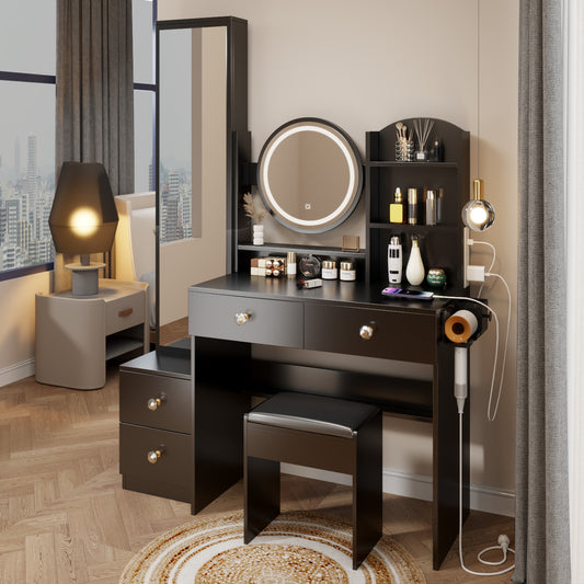 Elite full body mirror cabinet with 17 inch LED touch control