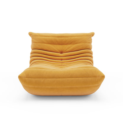 Armless Bean Bag Chair & Lounger Fireside Chair, Mid Century Foam Chair